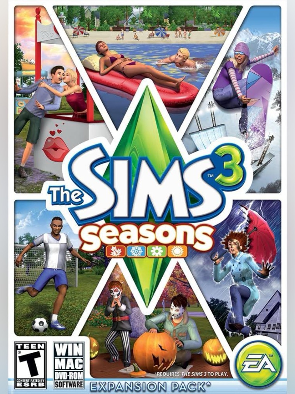The Sims 3 Seasons Expansion Pack - EA - Colorful Artwork